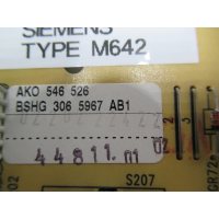 Elektronik Steuerung WASCHMASCHINE SIEMENS TYPE M642 AKO 546526  BSHG 3065967AB1
